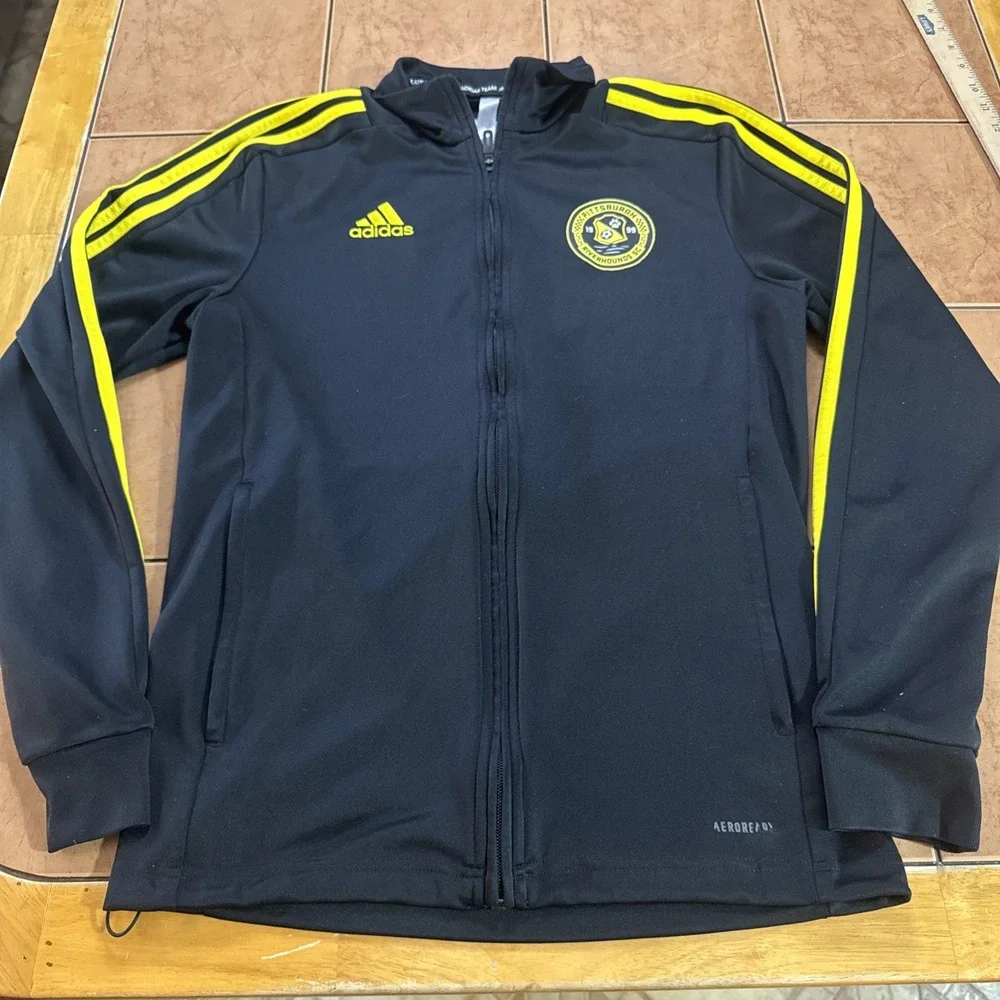 Official Player Issued Pittsburgh Riverhounds #47 Warmup Jacket Sz Small‎ Soccer